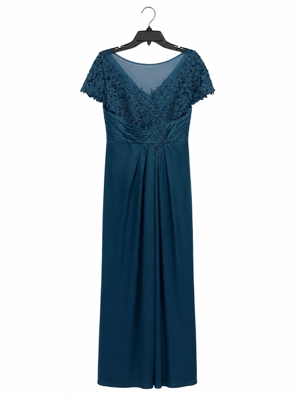 Emerald Green Mother of the Bride Dress Formal Gown NWT Lace Sequin Maxi Size 12 - Picture 1 of 3